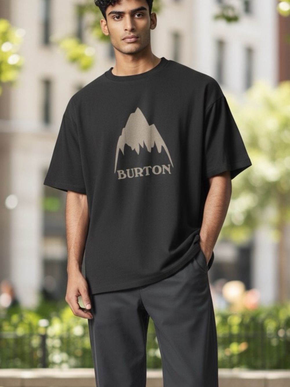 Burton Charcoal Mountain Graphic Tee